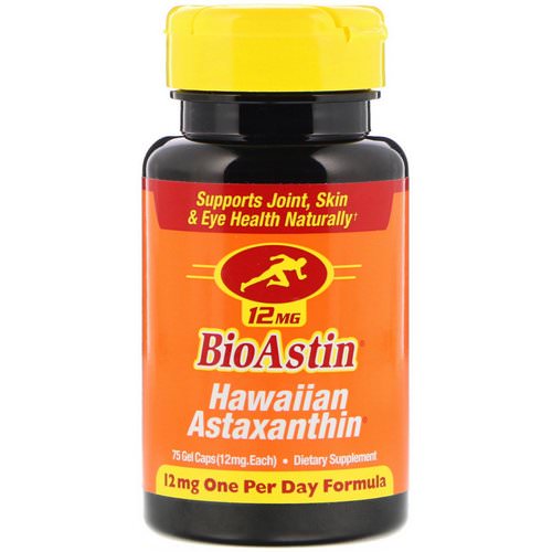 Nutrex Hawaii, BioAstin, Hawaiian Astaxanthin, 12 mg, 75 Gel Caps Review