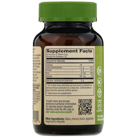 螺旋藻, 藻類: Nutrex Hawaii, Pure Hawaiian Spirulina, 500 mg, 200 Tablets