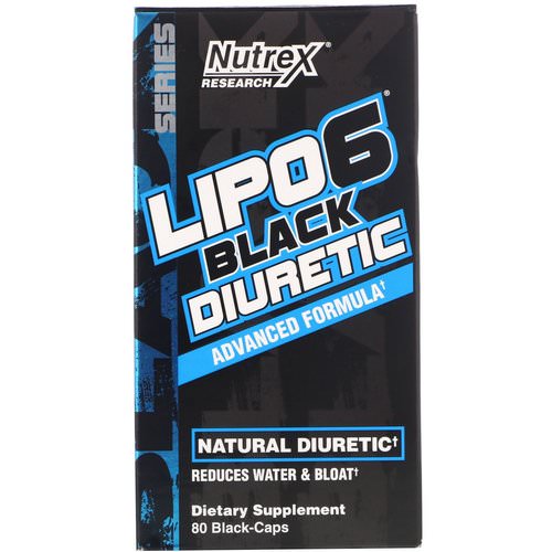Nutrex Research, Lipo-6 Black Diuretic, 80 Black-Caps Review