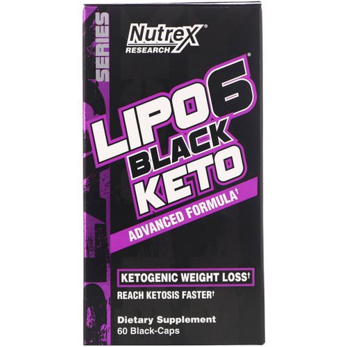 Nutrex Research, Lipo-6 Black Keto, Advanced Formula, 60 Black-Caps Review