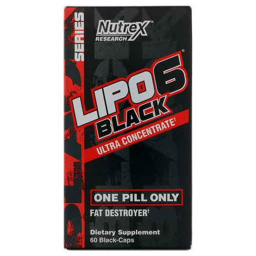 Nutrex Research, Lipo-6 Black Ultra Concentrate, 60 Black-Caps Review