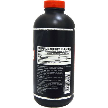 左旋肉鹼, 氨基酸: Nutrex Research, Liquid Carnitine 3000, Berry Blast, 16 fl oz (473 ml)
