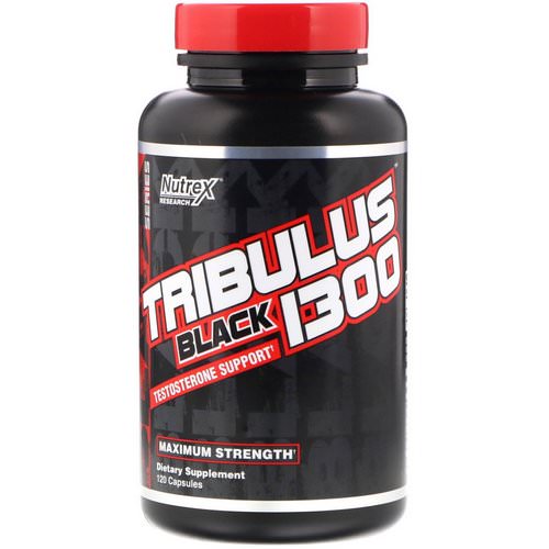 Nutrex Research, Tribulus Black 1300, Testosterone Support, 120 Capsules Review