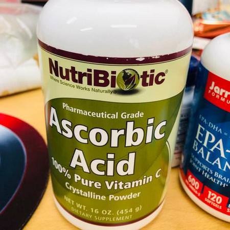 NutriBiotic Ascorbic Acid Cold Cough Flu - 流感, 咳嗽, 感冒, 抗壞血酸