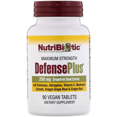 NutriBiotic, DefensePlus, Maximum Strength, 90 Vegan Tablets Review
