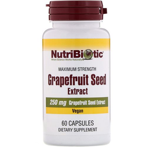 NutriBiotic, Grapefruit Seed Extract, 250 mg, 60 Capsules Review