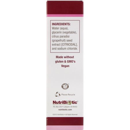 鼻竇補充劑, 鼻子: NutriBiotic, Nasal Spray, with Grapefruit Seed Extract, 1 fl oz (29.5 ml)