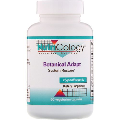 Nutricology, Botanical Adapt, System Restore, 60 Vegetarian Capsules Review
