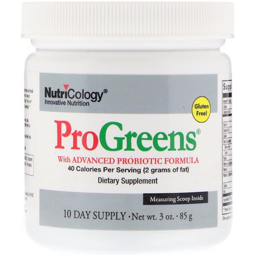 Nutricology, ProGreens, With Advanced Probiotic Formula, 3 oz (85 g) Review