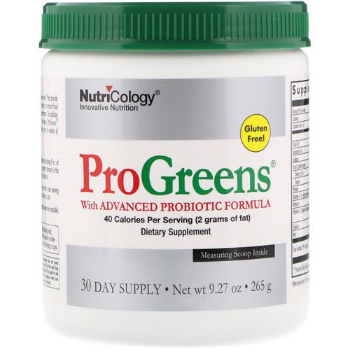 Nutricology, ProGreens, with Advanced Probiotic Formula, 9.27 oz (265 g) Review
