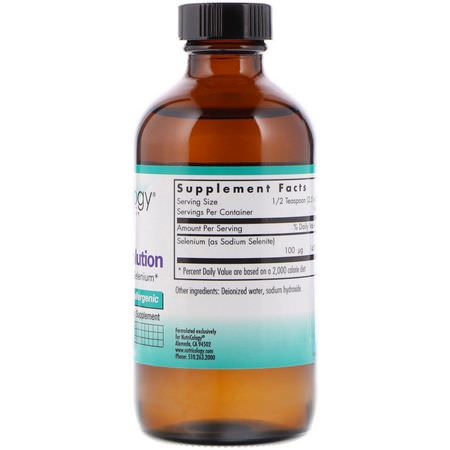 硒, 礦物質: Nutricology, Selenium Solution, 8 fl oz (236 ml)