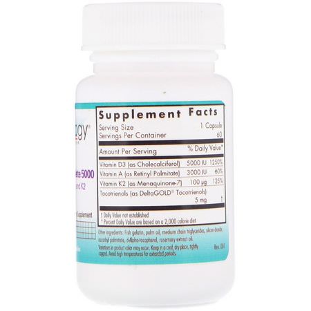 維生素D, 維生素: Nutricology, Vitamin D3 Complete 5000, 60 Fish Gelatin Capsules
