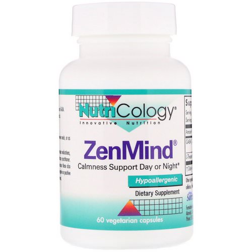 Nutricology, ZenMind, 60 Vegetarian Capsules Review