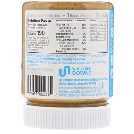 : Nuttzo, Organic, Peanut Pro, 7 Nut & Seed Butter, Crunchy, 12 oz (340 g)