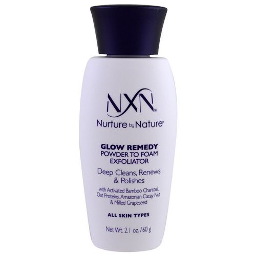 NXN, Nurture by Nature, Glow Remedy, Powder to Foam Exfoliator, All Skin Types, 2.1 oz (60 g) Review