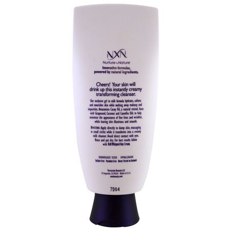 椰子護膚, 清潔劑: NXN, Nurture by Nature, Soft touch Gel to Milk Cleanser, Dry / Sensitive Skin, 5 fl oz (150 ml)