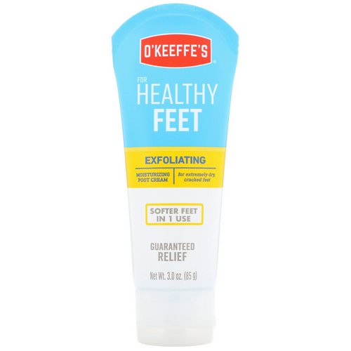 O'Keeffe's, Exfoliating Moisturizing Foot Cream, For Extremely Dry, Cracked Feet, 3 oz (85 g) Review