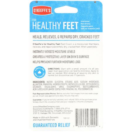 O'Keeffe's Foot Cream Creme - 腳霜, 足部護理, 浴