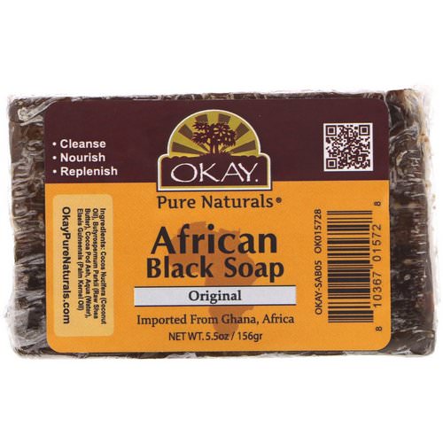 Okay, African Black Soap, Original, 5.5 oz (156 g) Review