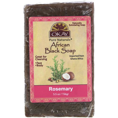 Okay, African Black Soap, Rosemary, 5.5 oz (156 g) Review