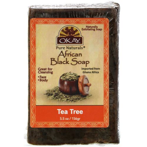 Okay, African Black Soap, Tea Tree, 5.5 oz (156 g) Review