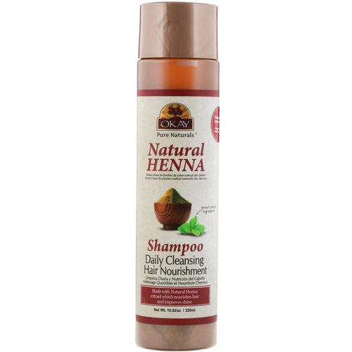 Okay, Natural Henna Shampoo, 10.82 oz (320 ml) Review