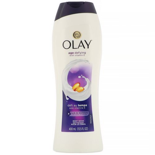 Olay, Age Defying Body Wash with Vitamin E, 13.5 fl oz (400 ml) Review