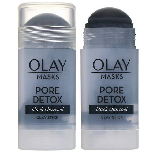 Olay, Masks, Pore Detox, Black Charcoal Clay Stick Mask, 1.7 oz (48 g) Review
