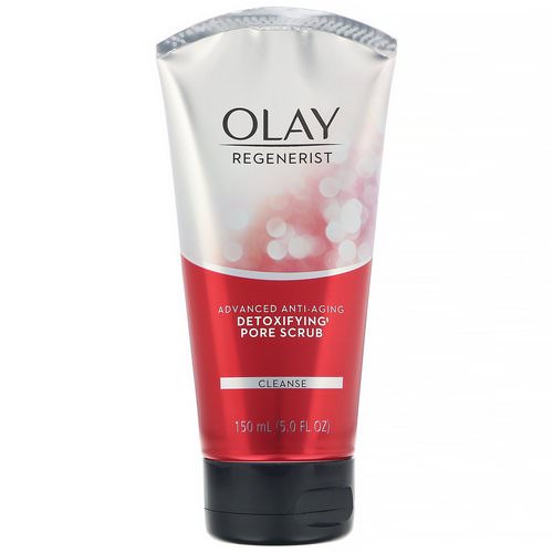 Olay, Regenerist, Advanced Anti-Aging, Detoxifying Pore Scrub, 5 fl oz (150 ml) Review