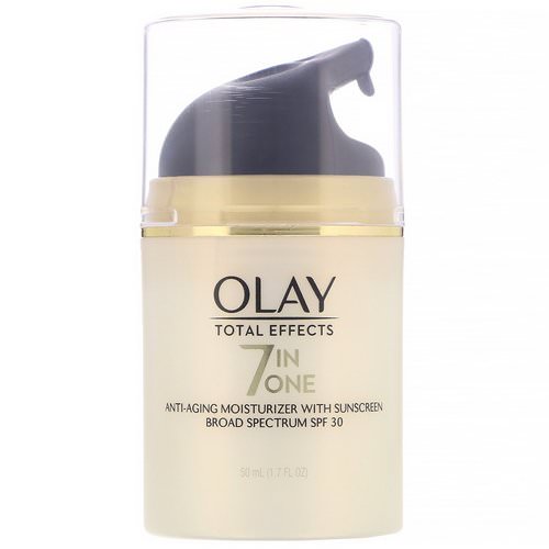 Olay, Total Effects, 7-in-One Anti-Aging Moisturizer with Sunscreen, SPF 30, 1.7 fl oz (50 ml) Review