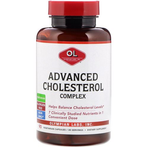 Olympian Labs, Advanced Cholesterol Complex, 90 Vegetarian Capsules Review