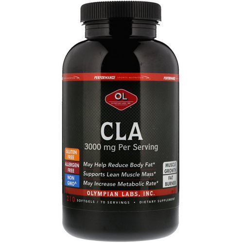 Olympian Labs, CLA, 3000 mg, 210 Softgels Review