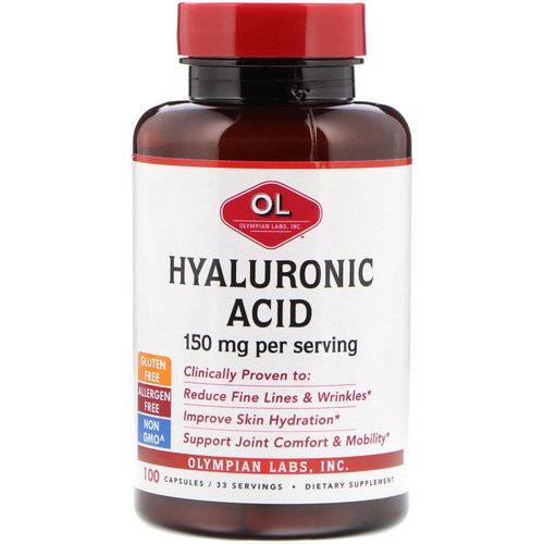 Olympian Labs, Hyaluronic Acid, 150 mg, 100 Capsules Review