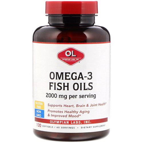Olympian Labs, Omega-3 Fish Oils, 2000 mg, 120 Softgels Review