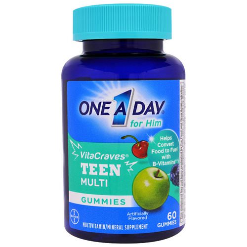 One-A-Day, For Him, VitaCraves, Teen Multi, 60 Gummies Review