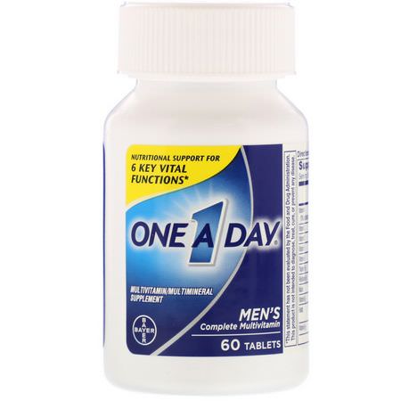 One-A-Day Men's Multivitamins - 男人的多種維生素, 男人的健康, 補充