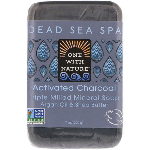 One with Nature, Triple Milled Mineral Soap Bar, Activated Charcoal, 7 oz (200 g) Review
