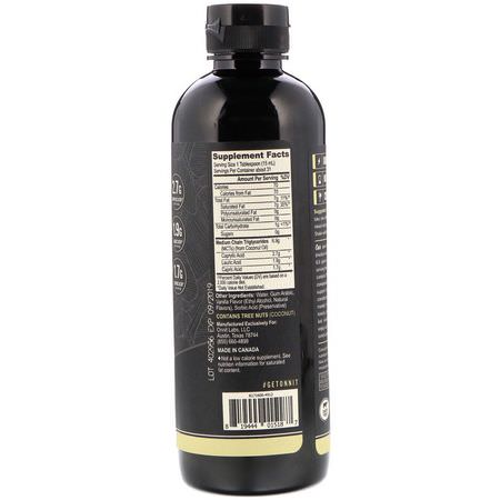 飲料增強劑, 奶精: Onnit, Emulsified MCT Oil, Non-Dairy Creamer, Creamy Vanilla, 16 fl oz (473 ml)