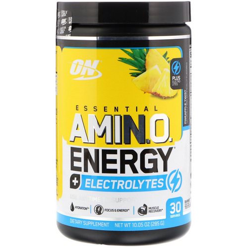 Optimum Nutrition, Essential Amin.O. Energy + Electrolytes, Pineapple Twist, 10.05 oz (285 g) Review