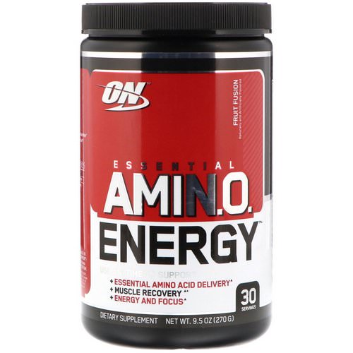 Optimum Nutrition, Essential Amin.O. Energy, Fruit Fusion, 9.5 oz (270 g) Review