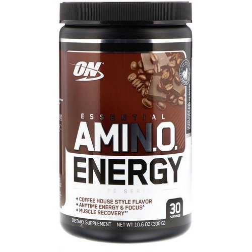 Optimum Nutrition, Essential Amin.O. Energy, Iced Mocha Cappucino Flavor, 10.6 oz (300 g) Review