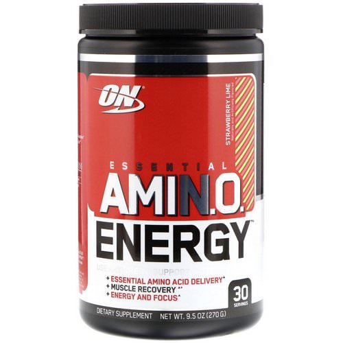 Optimum Nutrition, Essential Amin.O. Energy, Strawberry Lime, 9.5 oz (270 g) Review