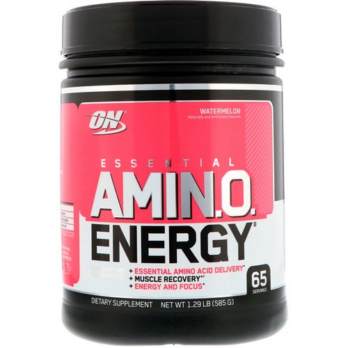 Optimum Nutrition, Essential Amin.O. Energy, Watermelon, 1.29 lb (585 g) Review