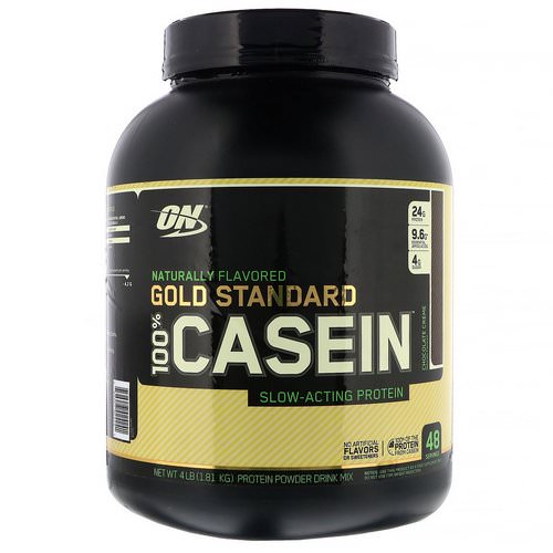 Optimum Nutrition, Gold Standard, 100% Casein, Naturally Flavored, Chocolate Creme, 4 lbs (1.81 kg) Review