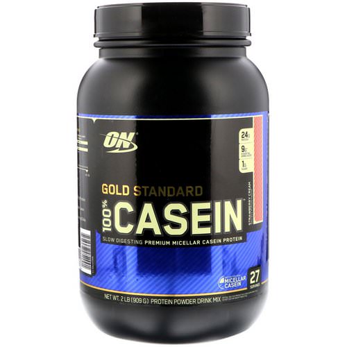 Optimum Nutrition, Gold Standard, 100% Casein, Strawberry Cream, 2 lbs (909 g) Review