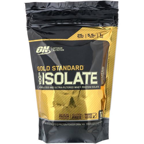 Optimum Nutrition, Gold Standard, 100% Isolate, Chocolate Bliss, 13.12 oz (372 g) Review