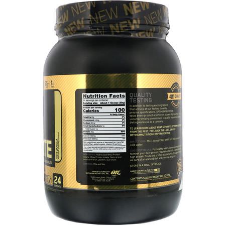 乳清蛋白, 運動營養: Optimum Nutrition, Gold Standard, 100% Isolate, Rich Vanilla, 1.58 lb (720 g)