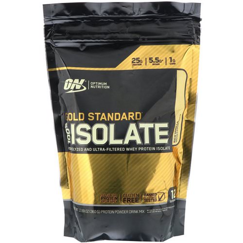 Optimum Nutrition, Gold Standard, 100% Isolate, Rich Vanilla, 12.69 oz (360 g) Review