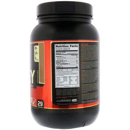 乳清蛋白, 運動營養: Optimum Nutrition, Gold Standard, 100% Whey, Chocolate Malt, 2 lb (907 g)