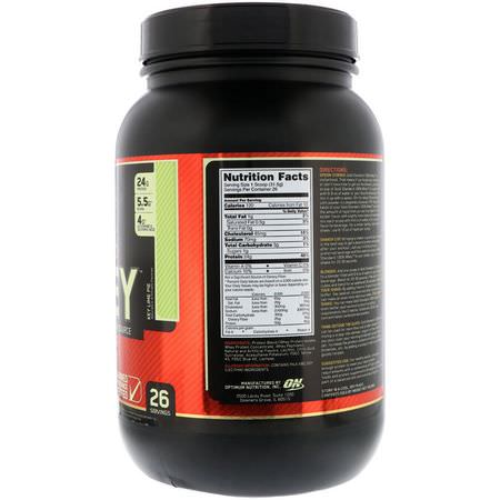 乳清蛋白, 運動營養: Optimum Nutrition, Gold Standard, 100% Whey, Key Lime Pie, 1.81 lb (819 g)